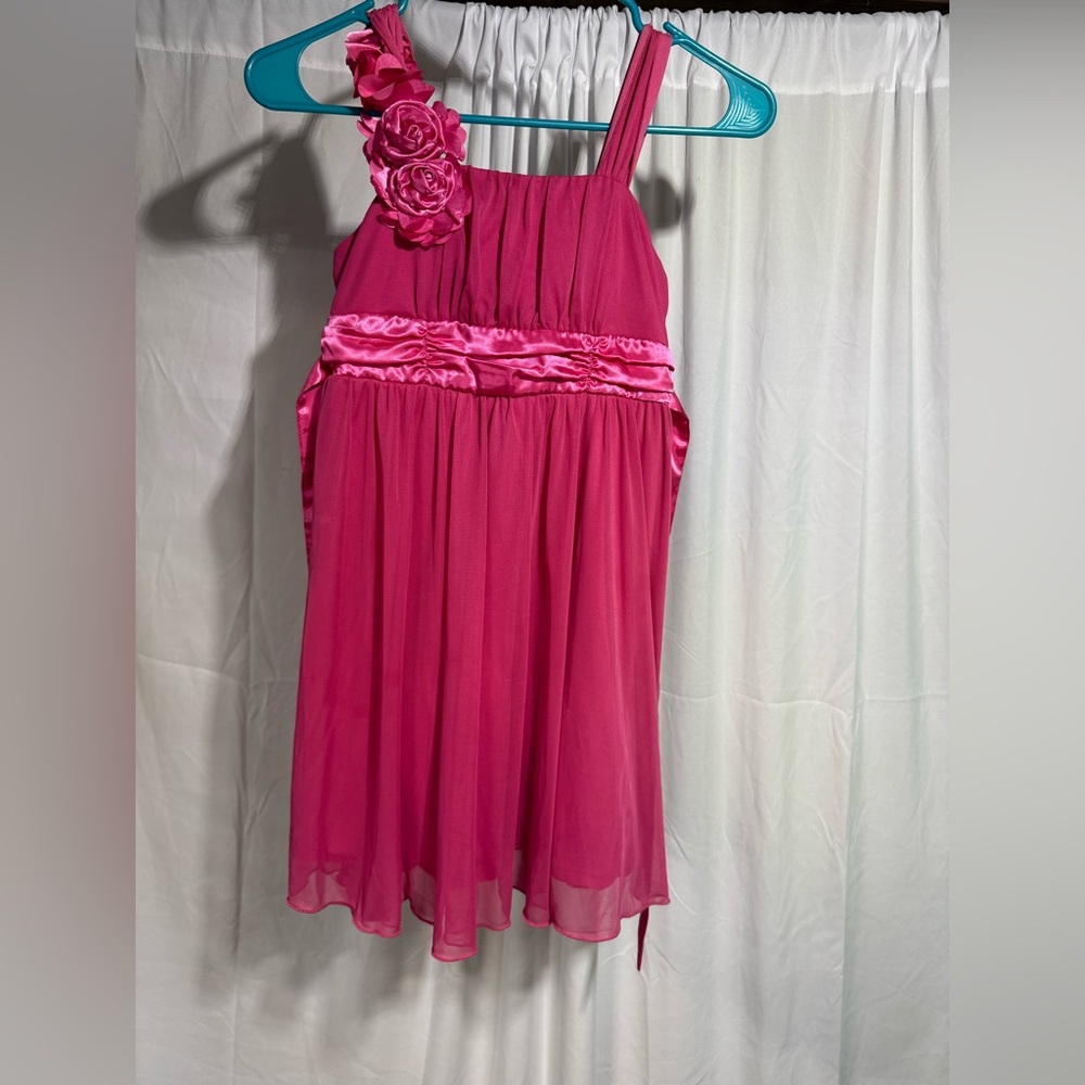 I.N. Girl Elegant Pink Kids Formal Dress Sz 8 (5QJ)